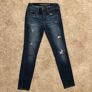 American Eagle Ripped Distressed Jeggings